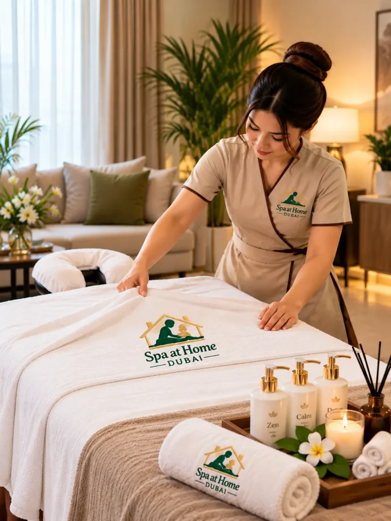 cozy spa at home preparation
