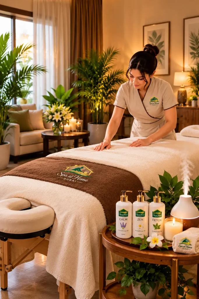Contact luxurious spa at home oasis