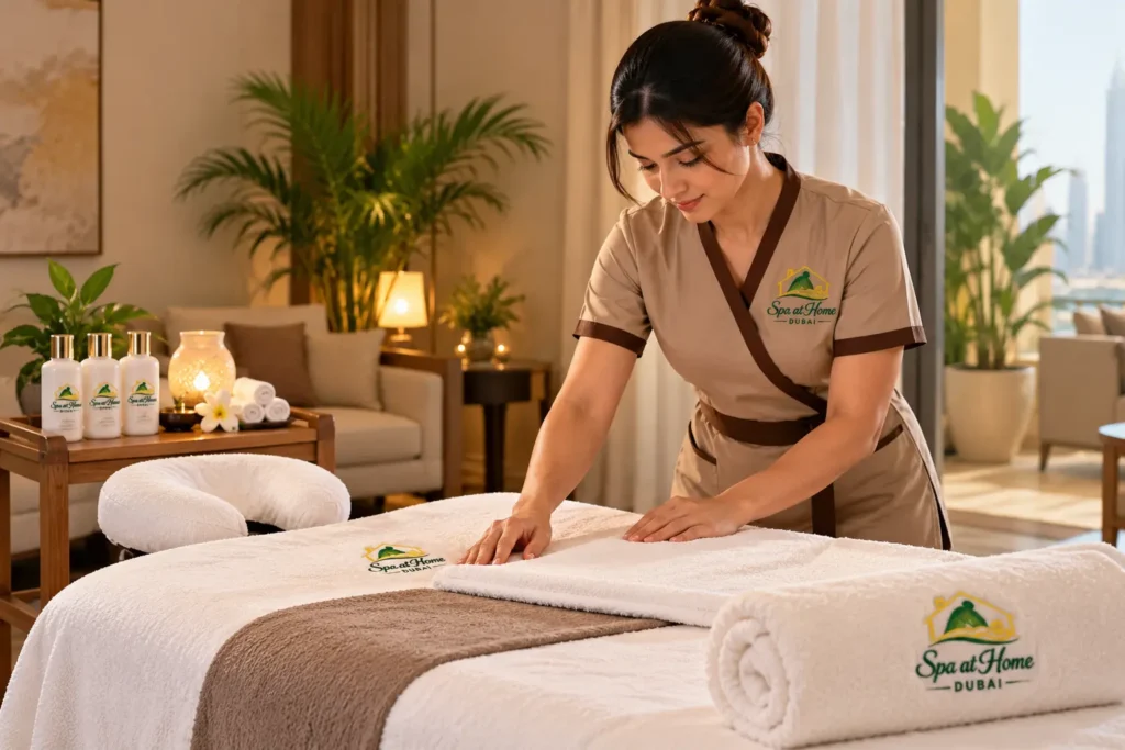 Services luxury dubai home spa preparation