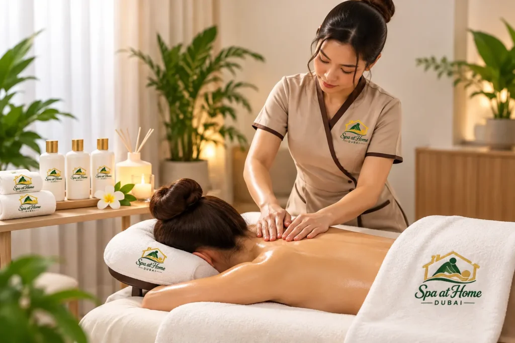 luxury home spa massage in dubai
