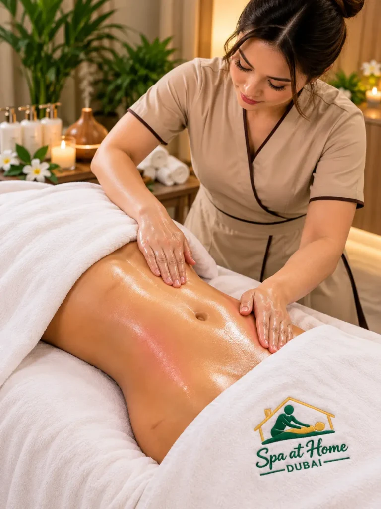 lymphatic massage at spa at home